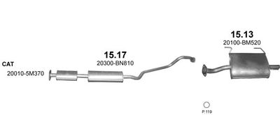 Układ wydechowy POLMO POLMO00746