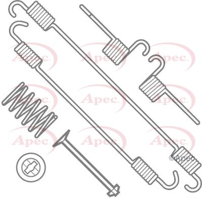 Accessory Kit, brake shoes APEC KIT791