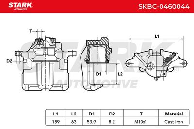 спирачен апарат STARK SKBC-0460044