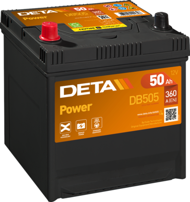 Стартерная аккумуляторная батарея DETA DB505 для SUBARU XT