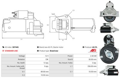 STARTER AS-PL S0744S 4