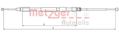METZGER 10.4267 Трос ручного тормоза  для BMW X3 (Бмв X3)