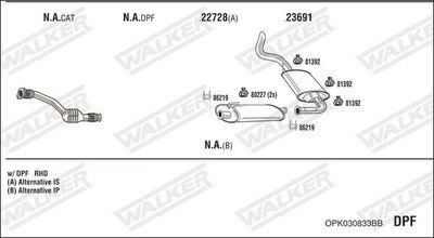 SISTEM DE ESAPAMENT WALKER OPK030833BB