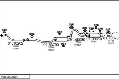 SISTEM DE ESAPAMENT MTS VOLV22348A003990