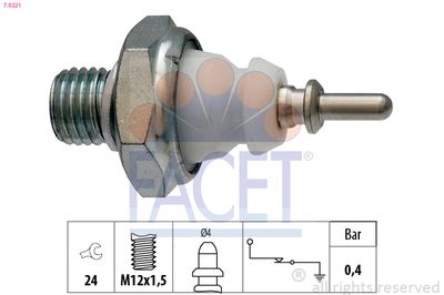 Czujnik ciśnienia oleju FACET 7.0221 produkt