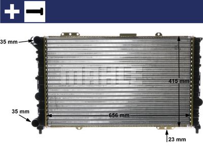 Радиатор, охлаждение двигателя MAHLE CR 1410 000S для ALFA ROMEO 166