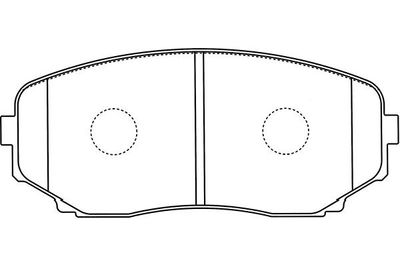 Kavo Parts Stabdžių trinkelių rinkinys, diskinis stabdys
