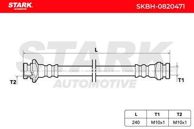 спирачен маркуч STARK SKBH-0820471