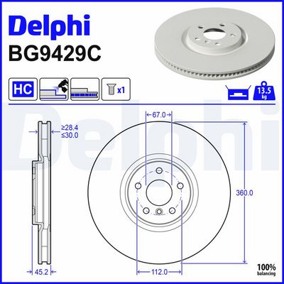 DISC FRANA DELPHI BG9429C