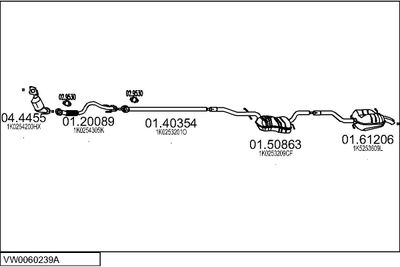 SISTEM DE ESAPAMENT MTS VW0060239A023295