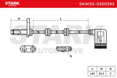 датчик, обороти на колелото STARK SKWSS-0350392