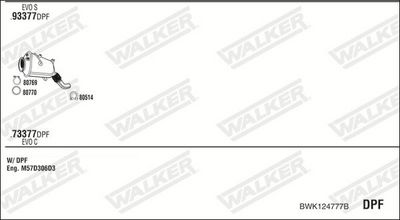 Изпускателна система WALKER BWK124777B