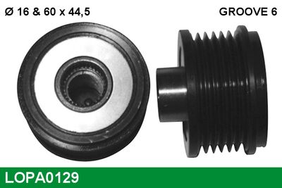 Alternator - sprzęgło jednokierunkowe LUCAS LOPA0129