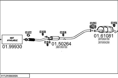 SISTEM DE ESAPAMENT MTS HYUN98089A026584