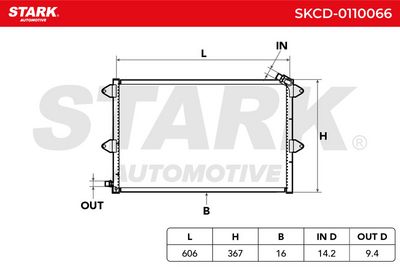 кондензатор, климатизация STARK SKCD-0110066