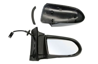Zijspiegel Rechts (elektrisch, in reliëf, under-coated) past: OPEL ZAFIRA A 04.99-06.05