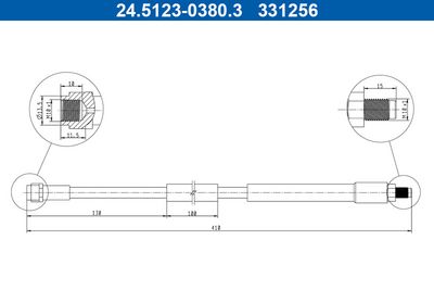 спирачен маркуч ATE 24.5123-0380.3