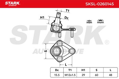 Шарнири STARK SKSL-0260145