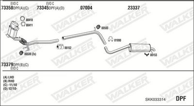 SISTEM DE ESAPAMENT WALKER SKK033314