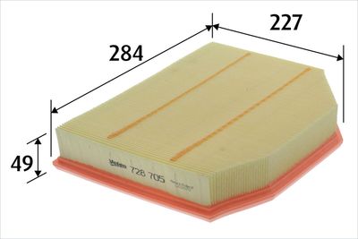 въздушен филтър VALEO 728705