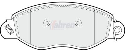 Fahren Brake Pad Set, disc brake FBP3051