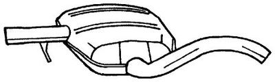 SIGAM 60425 Глушитель выхлопных газов  для VW GOLF III (1H1) 1.6