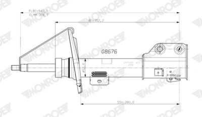 AMORTIZOR MONROE G8676