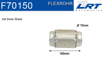 LRT Flexibele slang, uitlaatsysteem (F70150)
