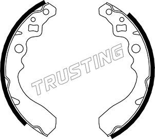 Комплект тормозных колодок TRUSTING 026.340 для DAIHATSU MOVE