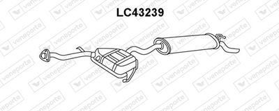 Глушитель выхлопных газов конечный VENEPORTE LC43239 для LANCIA DELTA