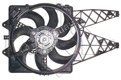 Вентилятор, охлаждение двигателя NRF 47237 для ABARTH GRANDE