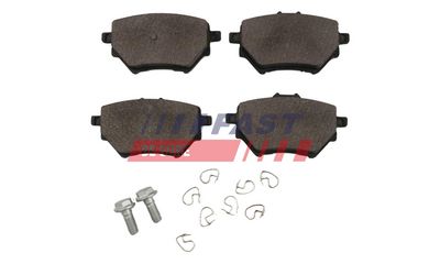 Brake pad set, disc brake
