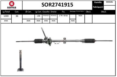 Рулевой механизм EAI SOR2741915 для ROVER MAESTRO