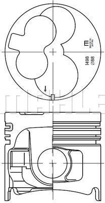 Поршень IZUMI IMPA865780 для ISUZU MIDI