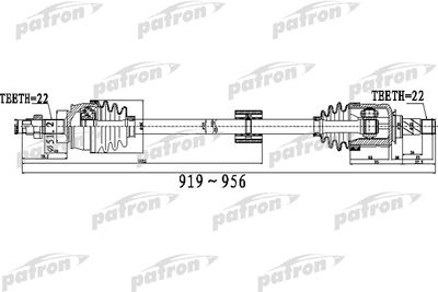 Приводной вал PATRON PDS0527 для OPEL CORSA