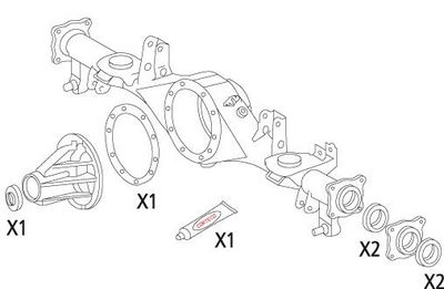 CORTECO Dichtungssatz, Differential