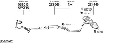 SISTEM DE ESAPAMENT BOSAL SYS07977
