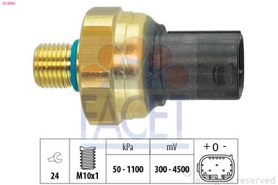 SENZOR PRESIUNE COMBUSTIBIL FACET 250085