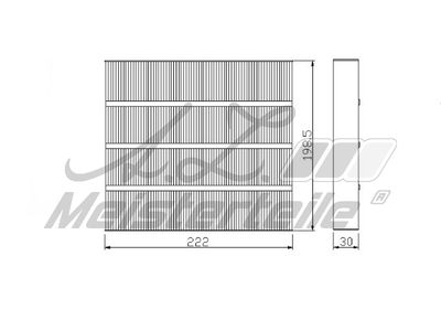 Филтър купе (поленов филтър) A.Z. Meisterteile AZMT-41-010-1592