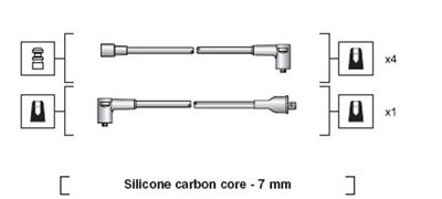 Комплект проводов зажигания MAGNETI MARELLI 941318111021 для RENAULT 17