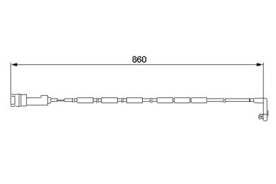 SENZOR DE AVERTIZARE UZURA PLACUTE DE FRANA