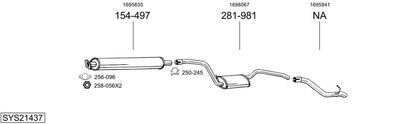 ABGASANLAGE BOSAL SYS21437