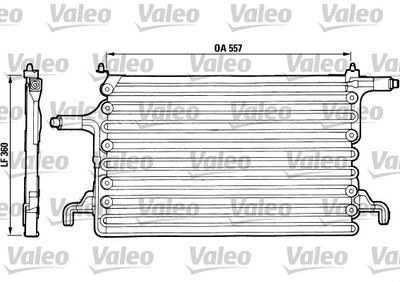 VALEO 816719 Радиатор кондиционера  для PEUGEOT (Пежо)