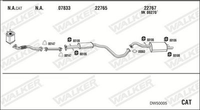 Изпускателна система WALKER DW50005