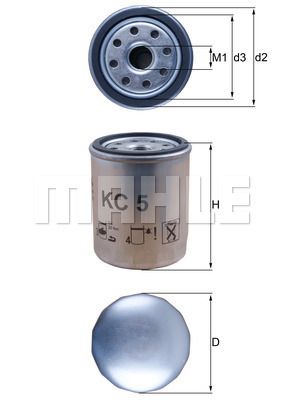Топливный фильтр KNECHT KC 5 для ISUZU D-MAX
