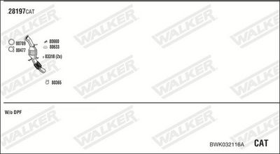 ABGASANLAGE WALKER BWK032116A