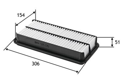 въздушен филтър VALEO 585135