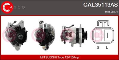 Генератор CASCO CAL35113AS для MITSUBISHI L300