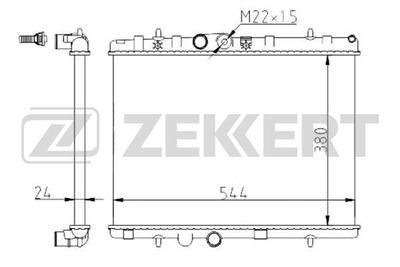 ZEKKERT MK-1344 Крышка радиатора  для PEUGEOT  (Пежо 301)