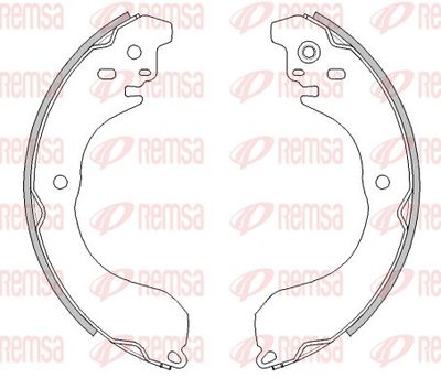 Комплект тормозных колодок REMSA 4265.01 для NISSAN SENTRA